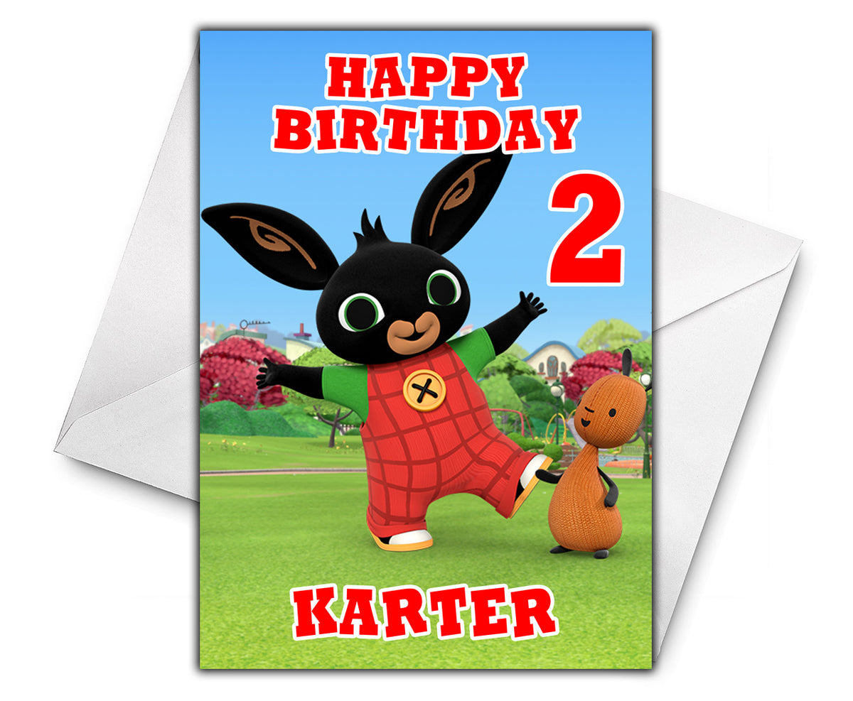 BING BUNNY Personalised Birthday Card –