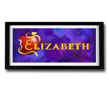 Load image into Gallery viewer, DESCENDANTS Personalised Name Print - Fully Framed - Disney - D2