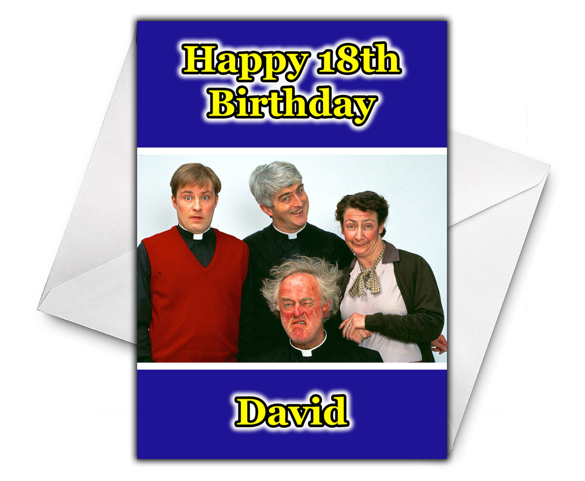 FATHER TED Personalised Birthday Card - D2 – elephano.com