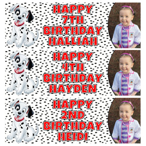 101 DALMATIANS Photo Personalised Birthday Banners - Disney