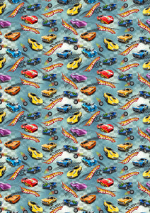 HOT WHEELS Wrapping Paper - Hot Wheels Birthday Gift Wrap