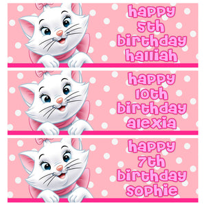 MARIE Personalised Birthday Banners - Disney Aristocats Party Banner