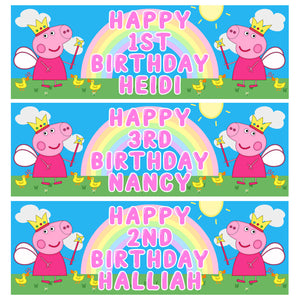 PEPPA PIG Personalised Birthday Banners