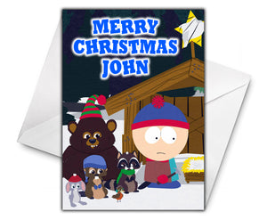 STAN SOUTH PARK Personalised Christmas Card - South Park