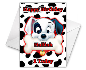 101 DALMATIANS Personalised Birthday Card - Disney
