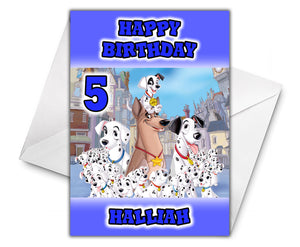 101 DALMATIANS Personalised Birthday Card - Disney D2