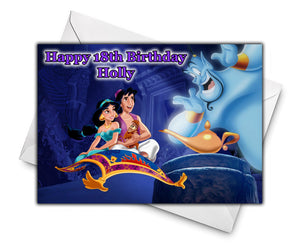 ALADDIN Personalised Birthday Card - Disney