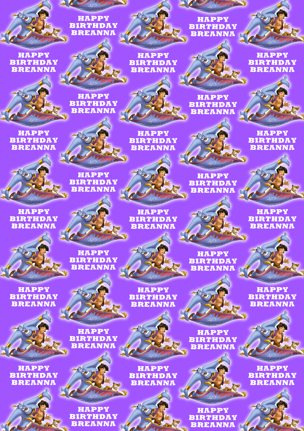 ALADDIN Personalised Wrapping Paper