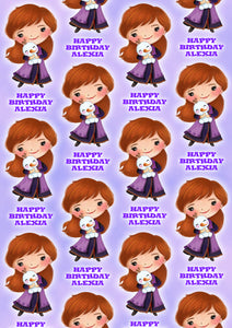 ANNA FROZEN Personalised Wrapping Paper - Disney