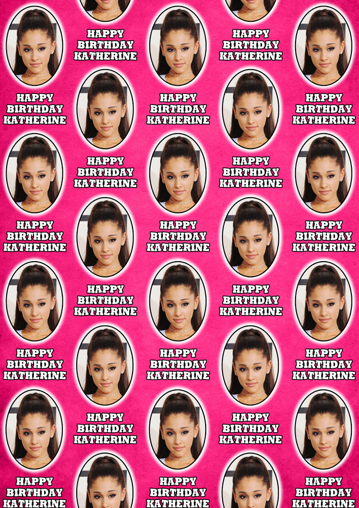 ARIANA GRANDE Personalised Wrapping Paper
