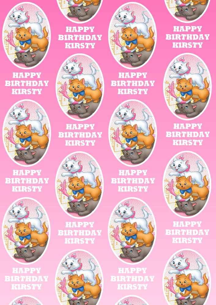 ARISTOCATS Personalised Wrapping Paper - Disney D2