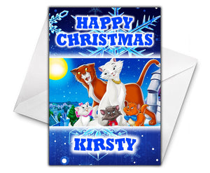 ARISTOCATS Personalised Christmas Card - Disney