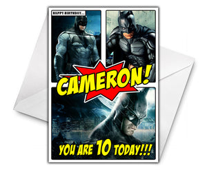 BATMAN MOVIE Personalised Birthday Card - DC Comics