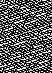 BIRTHDAY CUNT Personalised Wrapping Paper