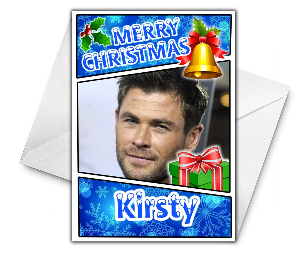 CHRIS HEMSWORTH Personalised Christmas Card