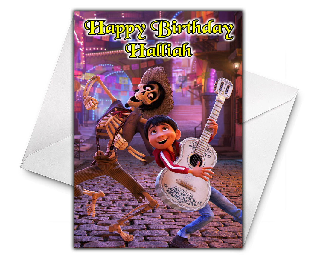 DISNEY'S COCO - Personalised Birthday Card - Disney - D2