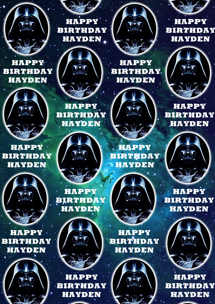 DARTH VADAR Personalised Wrapping Paper