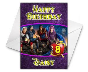 DESCENDANTS - Personalised Birthday Card - Disney - D2