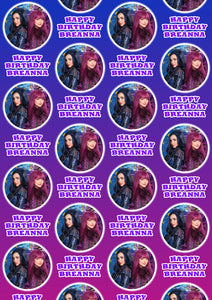 DESCENDANTS MAL EVIE Personalised Wrapping Paper - Disney