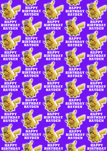 PIKACHU POKEMON Personalised Wrapping Paper - D2