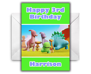 DINOPAWS Personalised Birthday Card