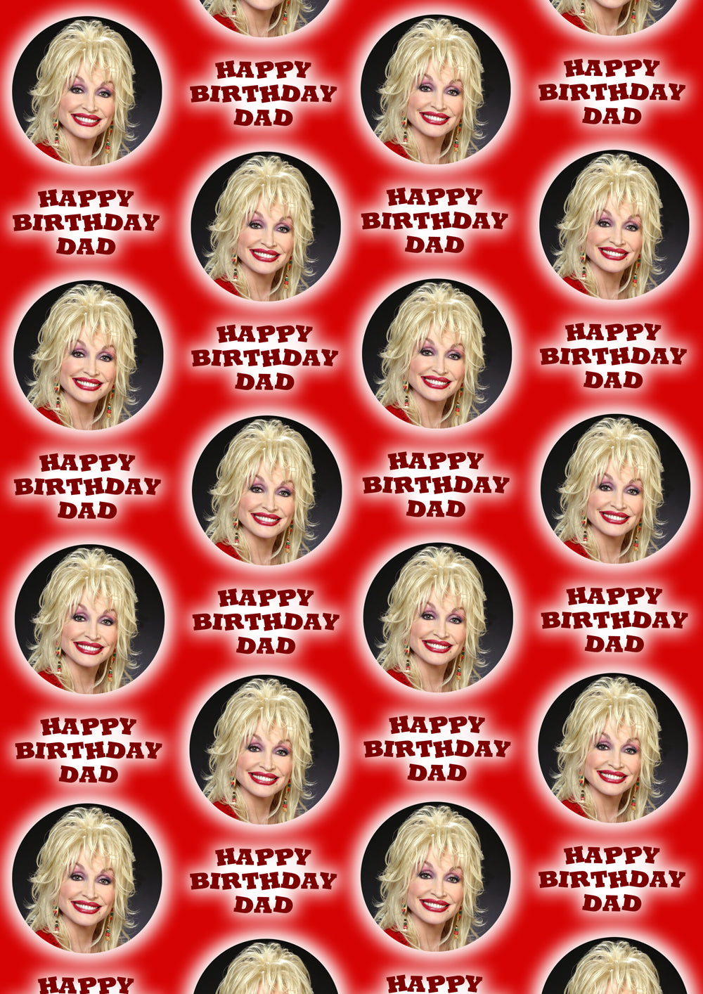 DOLLY PARTON Personalised Wrapping Paper