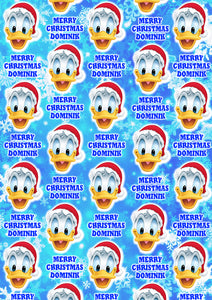 DONALD DUCK Personalised Christmas Wrapping Paper - Disney