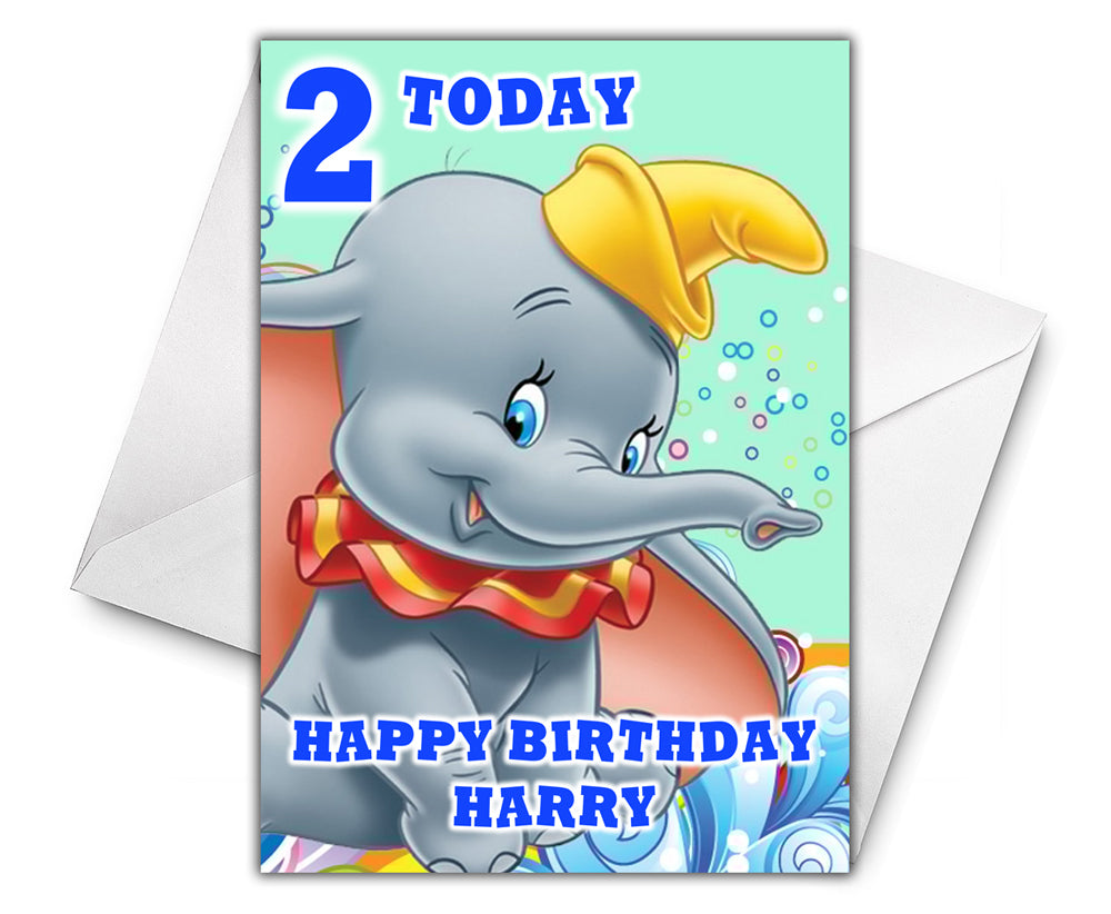 DUMBO Personalised Birthday Card - Disney