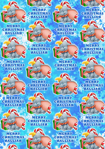 DUMBO Personalised Christmas Wrapping Paper - Disney