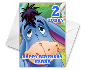 EEYORE Personalised Birthday Card - Disney