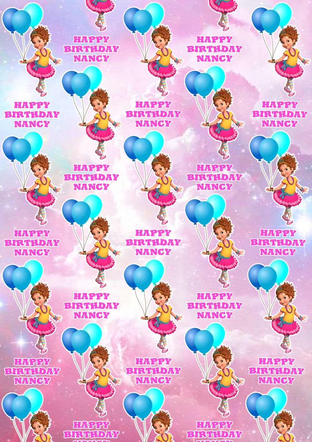 FANCY NANCY CLANCY Personalised Wrapping Paper - Disney