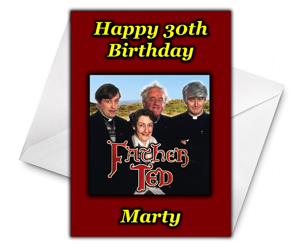 FATHER TED Personalised Birthday Card
