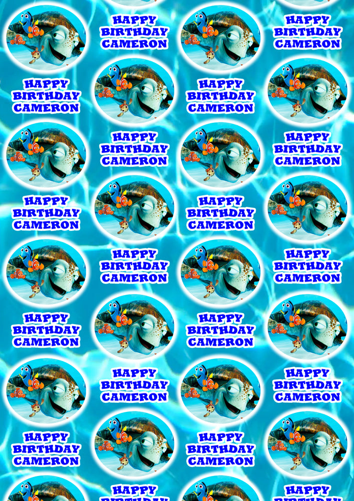 FINDING NEMO Personalised Wrapping Paper - Disney