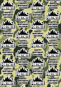 FORTNITE ARMY Personalised Wrapping Paper