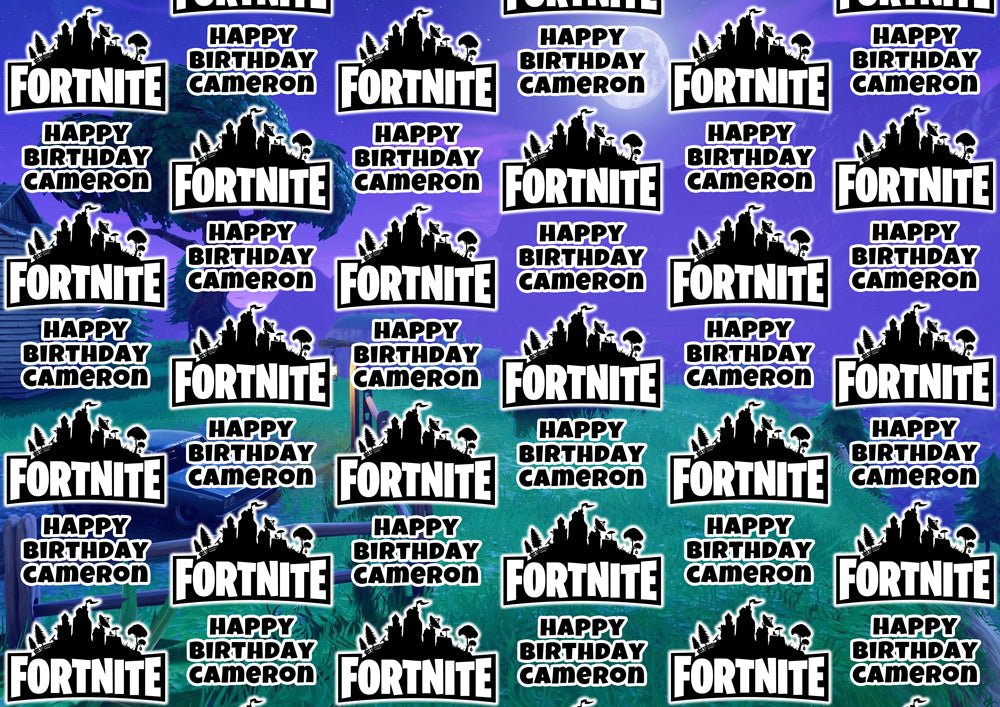 FORTNITE BACKGROUND Personalised Wrapping Paper