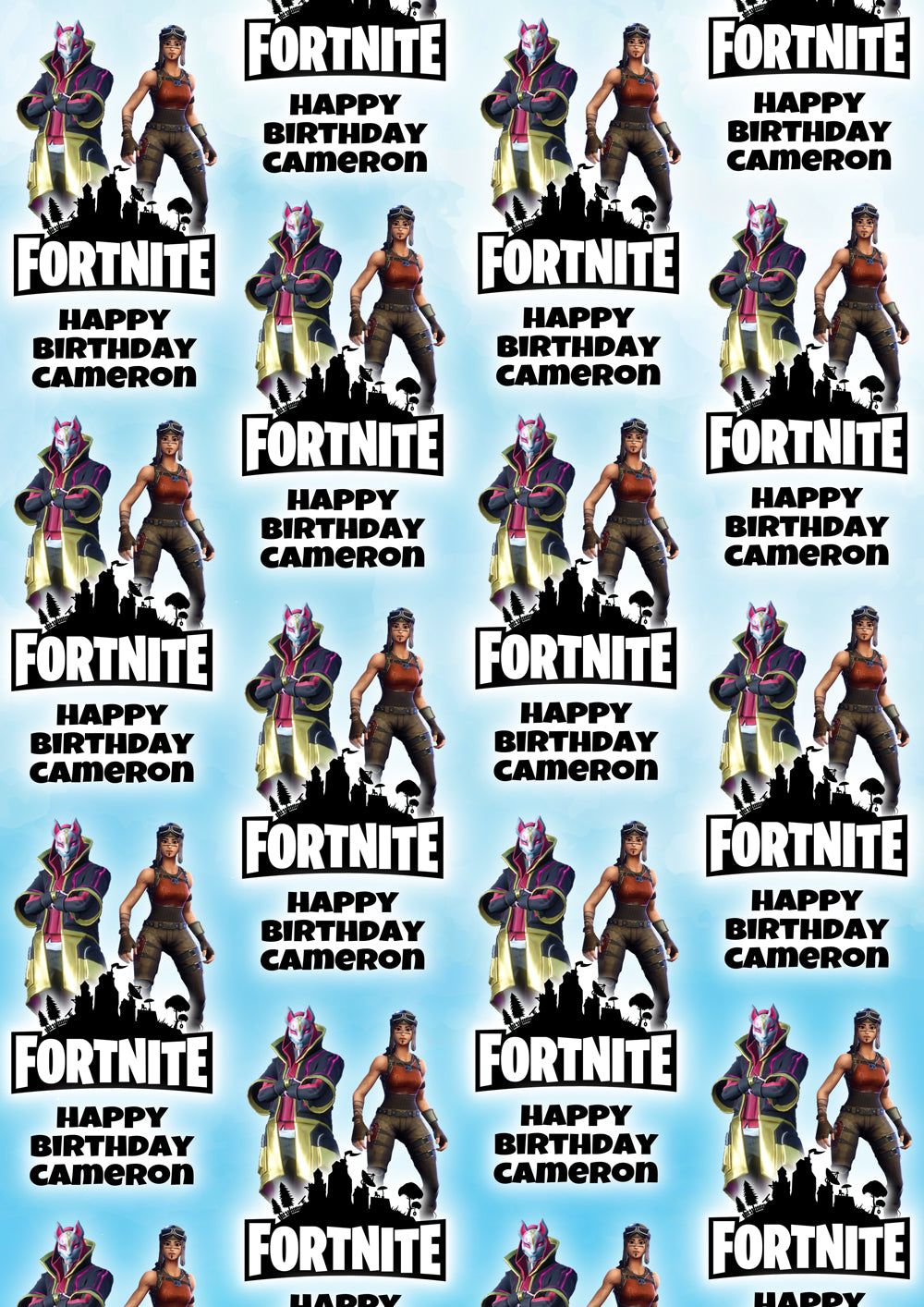 FORTNITE RENEGADE DRIFT Personalised Wrapping Paper