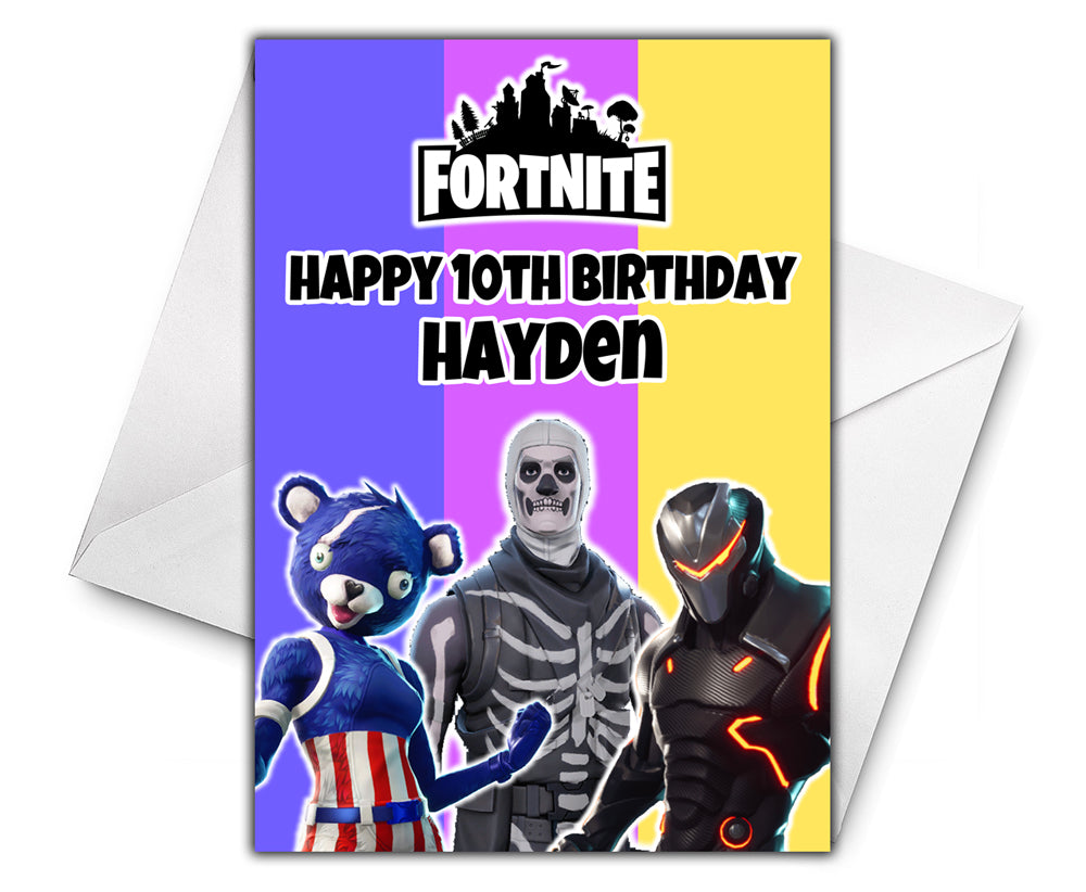 FORTNITE Personalised Birthday Card - D7 – elephano.com fortnite-personalised-birthday-card-d7-elephano-com