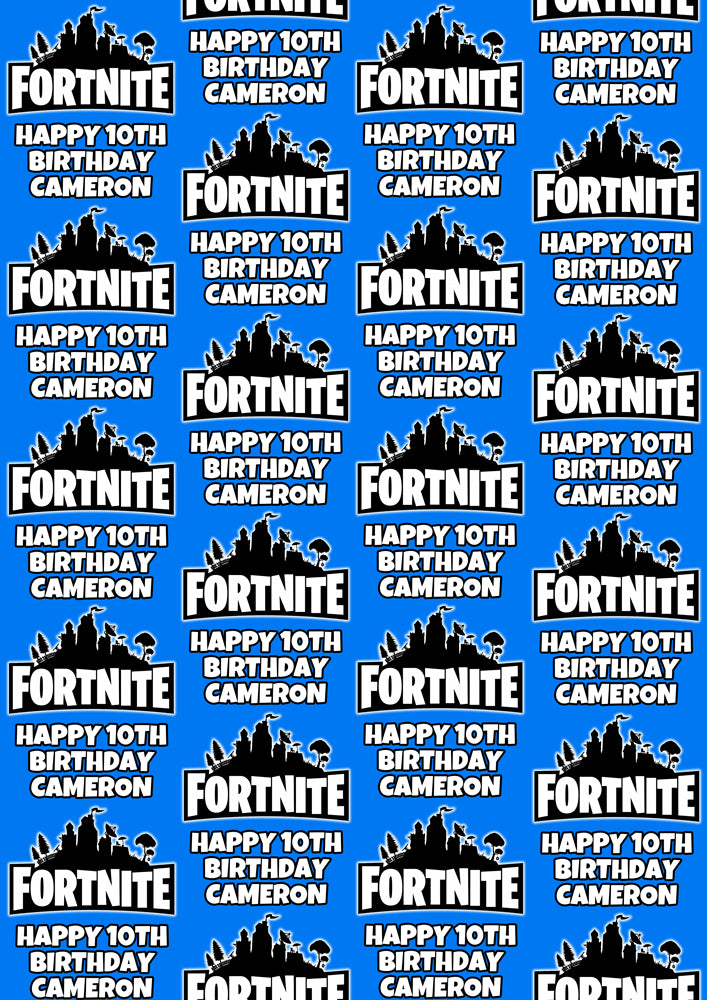 FORNITE Personalised Wrapping Paper