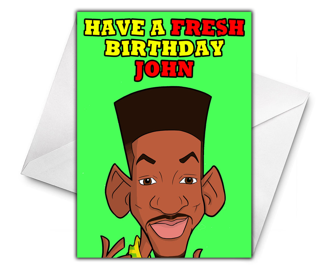 FRESH PRINCE OF BEL-AIR Personalised Birthday Card