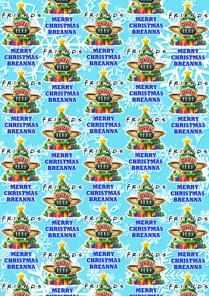 FRIENDS TV SHOW Personalised Christmas Wrapping Paper