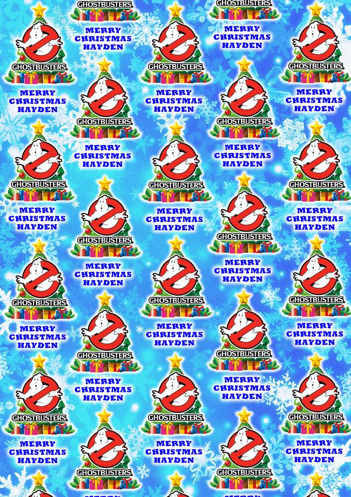 GHOSTBUSTERS Personalised Christmas Wrapping Paper