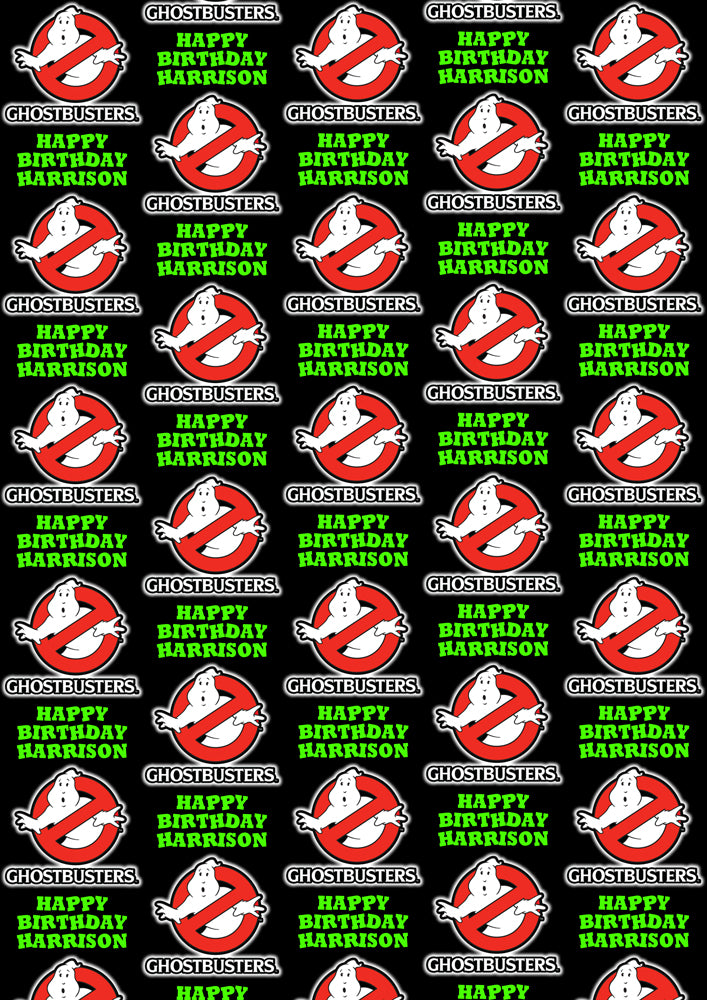 GHOSTBUSTERS Personalised Wrapping Paper