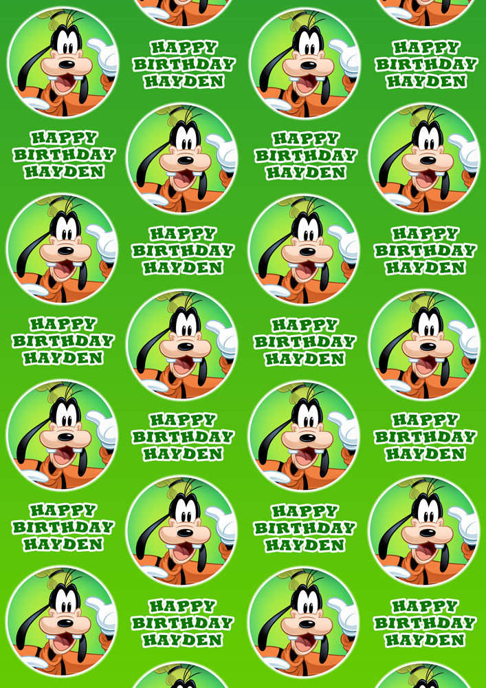 GOOFY Personalised Wrapping Paper - Disney