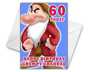 GRUMPY Personalised Birthday Card - Disney