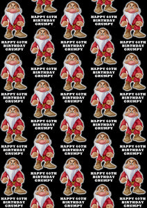 GRUMPY Personalised Wrapping Paper - Disney