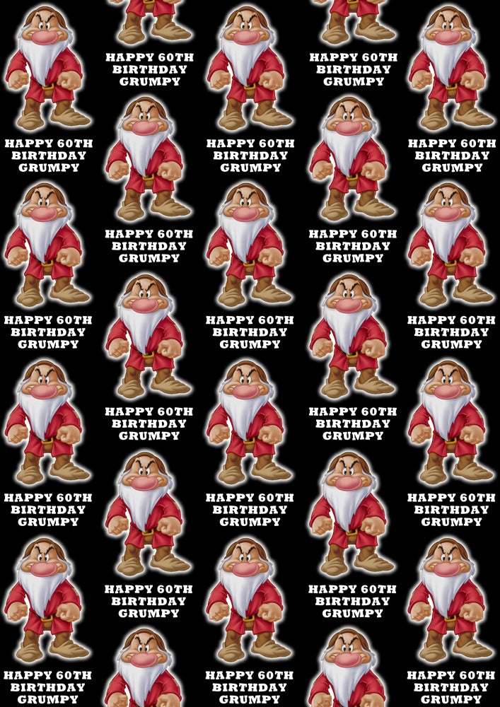 GRUMPY Personalised Wrapping Paper - Disney