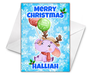 HEFFALUMP Personalised Christmas Card - Disney