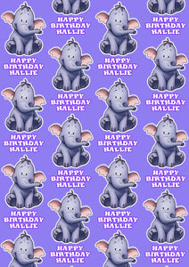 HEFFALUMP WINNIE THE POOH Personalised Wrapping Paper - Disney