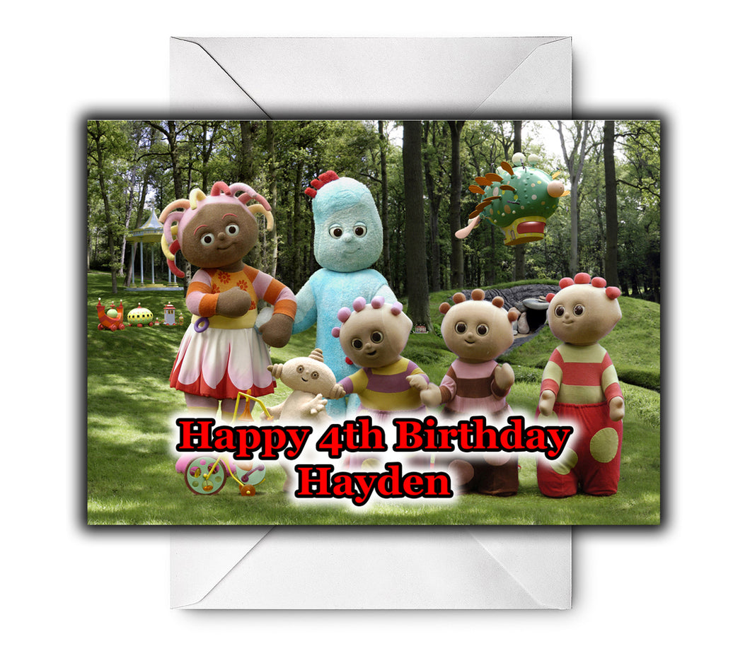 IN THE NIGHT GARDEN Personalised Birthday Card