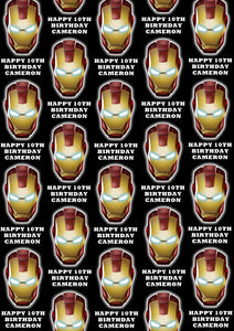 IRON-MAN Personalised Wrapping Paper